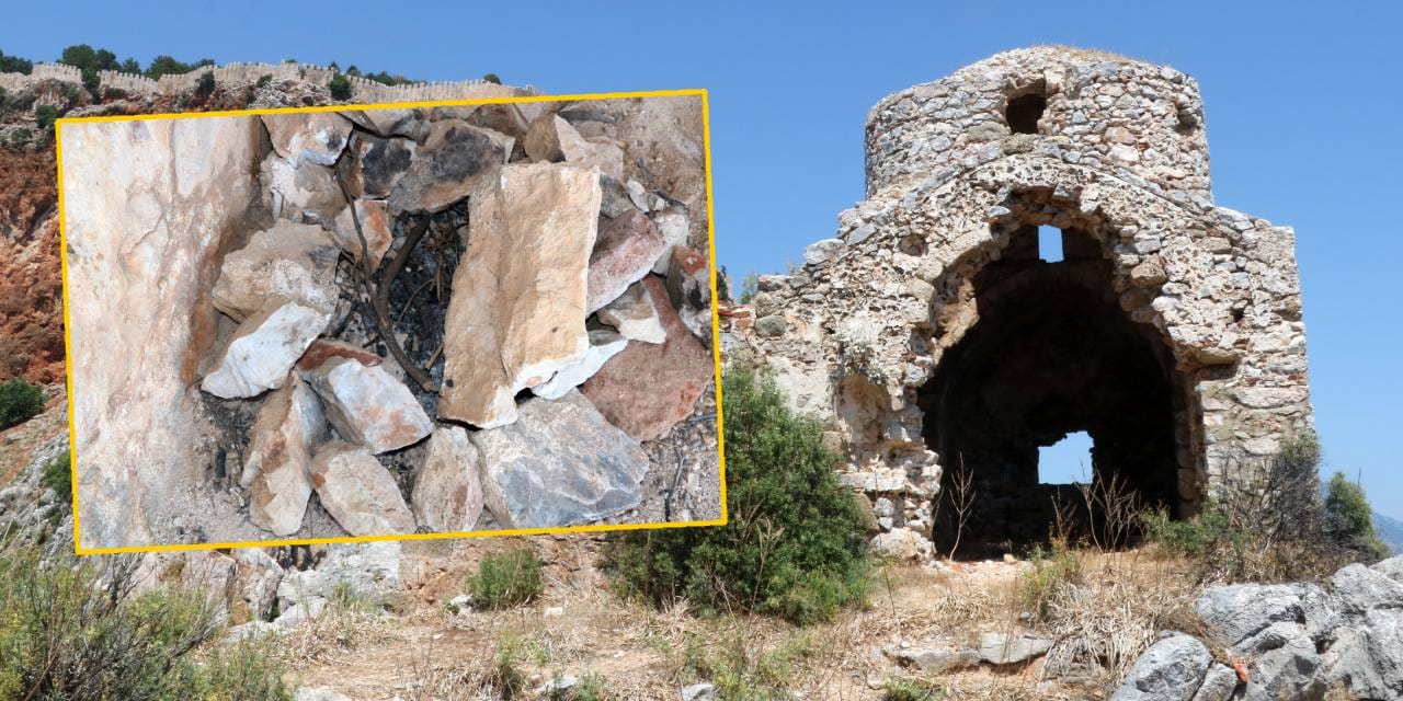 11. yüzyıldan kalmaydı, taşlarını söküp mangal yapmışlar