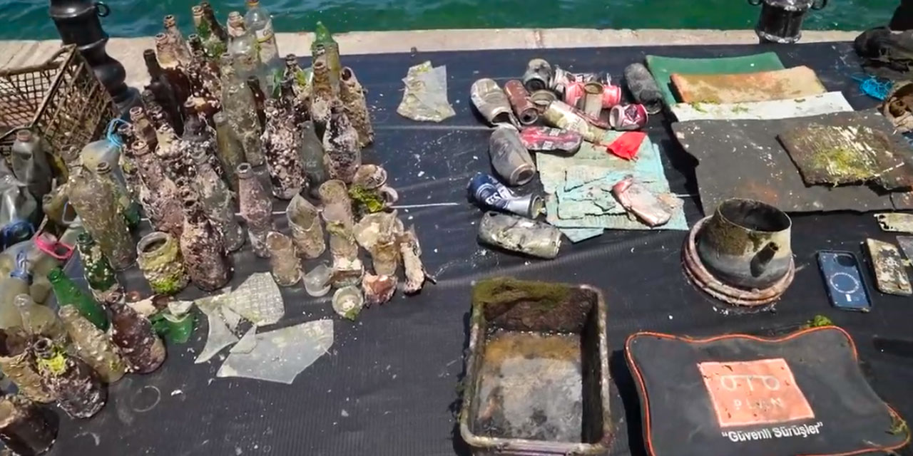 Hakan Tiryaki’ye Saygı Dalışı düzenlendi: 2 ton katı atık denizden çıkarıldı