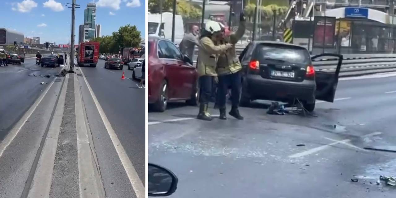 Beylikdüzü'nde zincirleme trafik kazası!