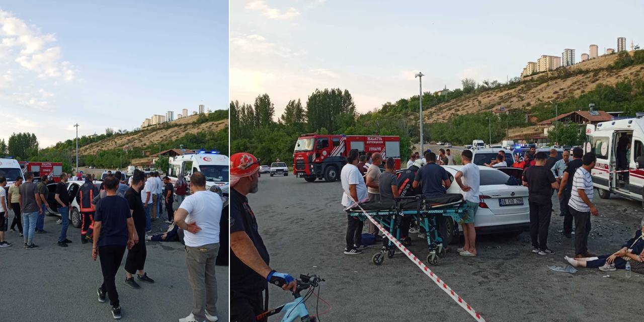 Düğüne giden konvoy kaza yaptı! 11 kişi yaralandı