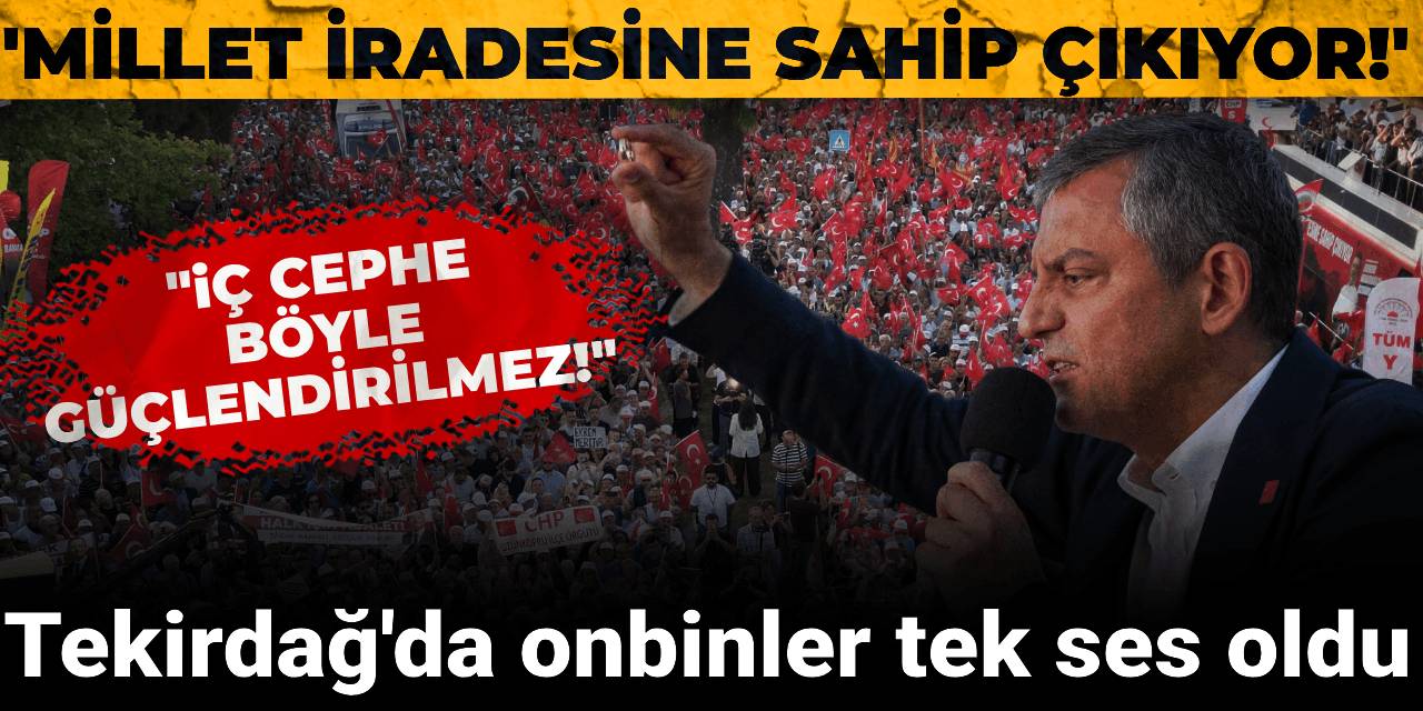 CHP'nin dev çağrısının ardından Tekirdağ'da tarihi miting