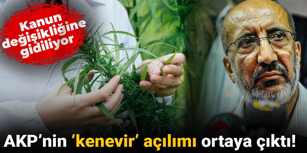 AKP'nin 'kenevir' açılımı ortaya çıktı: Kanun değişikliğine gidiliyor