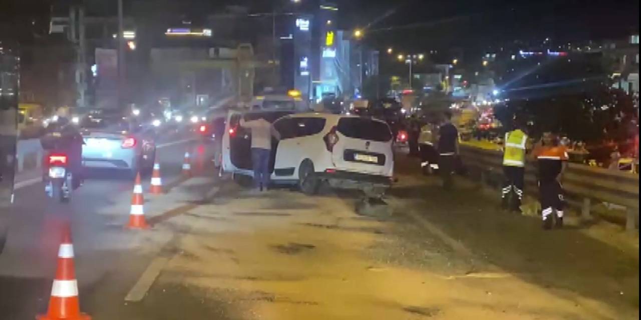 Pendik D-100 Karayolu'nda zincirleme kaza!