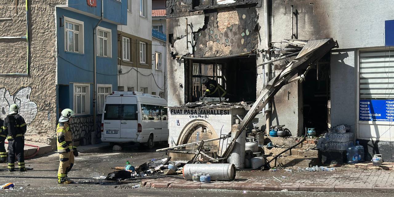 Tüpçü dükkanında patlama! Çok sayıda yaralı var