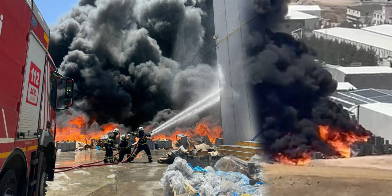 Batman’da fabrika yangını! Dumanlar gökyüzünü kapladı