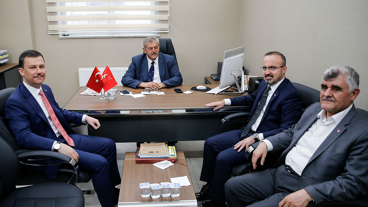 AKP Grup Başkanvekili ve Genel Sekreteri Saadet Partisi Genel Merkezinde