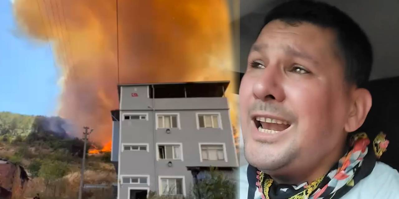 Yangın evlere sıçradı, gözyaşları içinde yardım istedi!