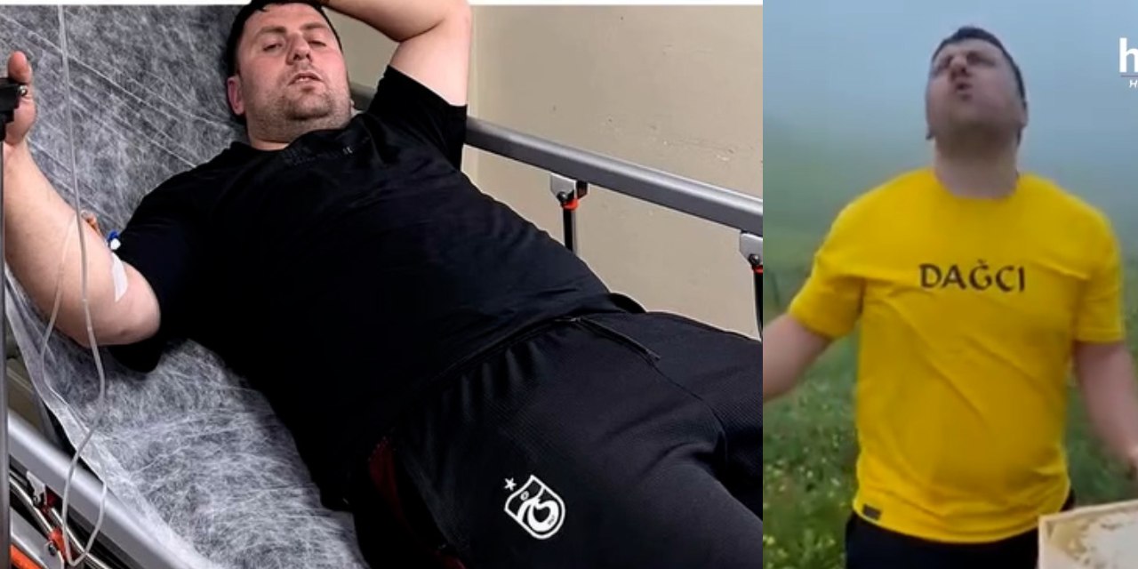 Deli bal yiyip kahkaha attı soluğu hastanede aldı