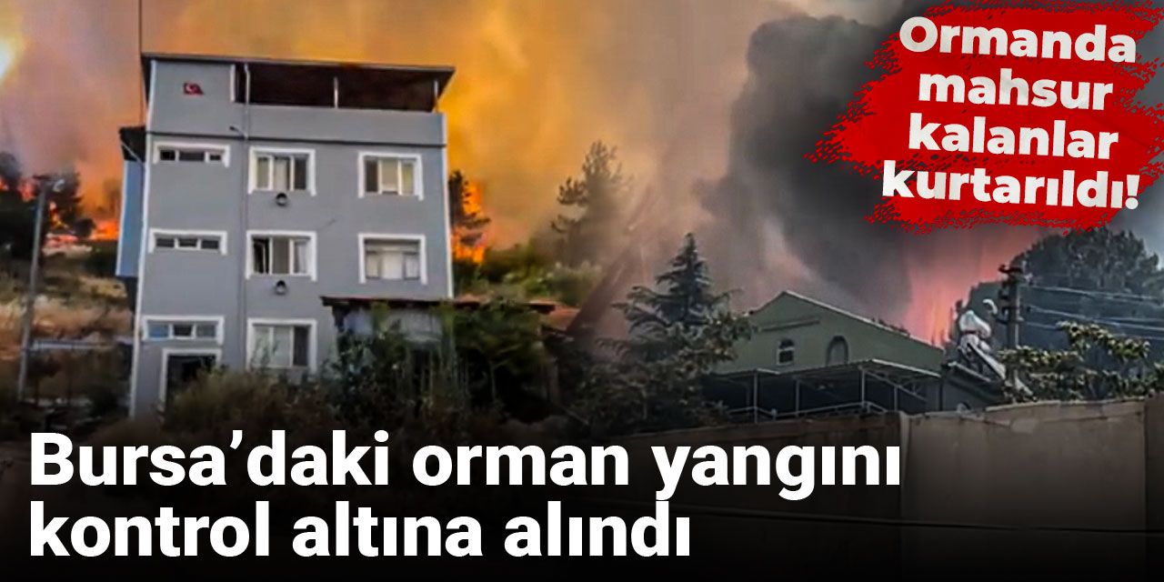 Son dakika | Bursa’daki orman yangını kontrol altına alındı!