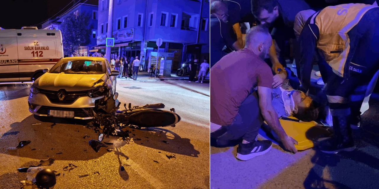 Mahallede can pazarı: Motosiklet sürücüsü hastaneye kaldırıldı