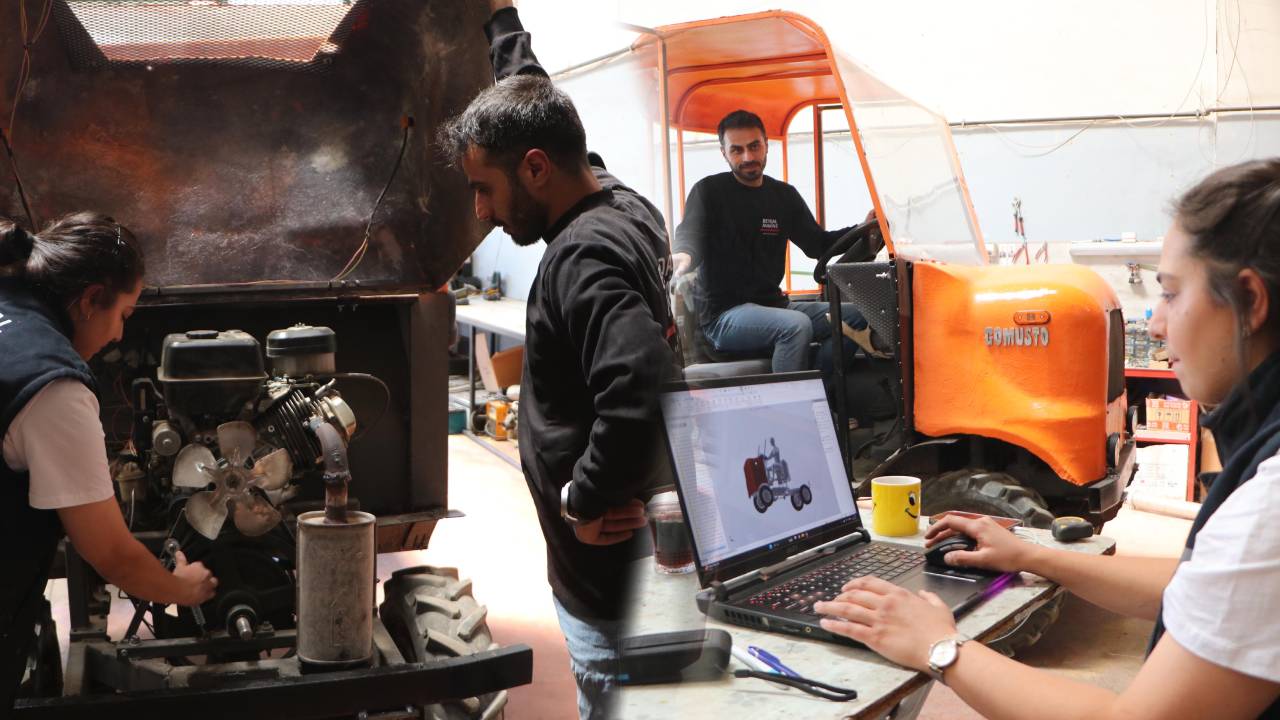 Mühendis çift hurdalardan harikalar yarattı!