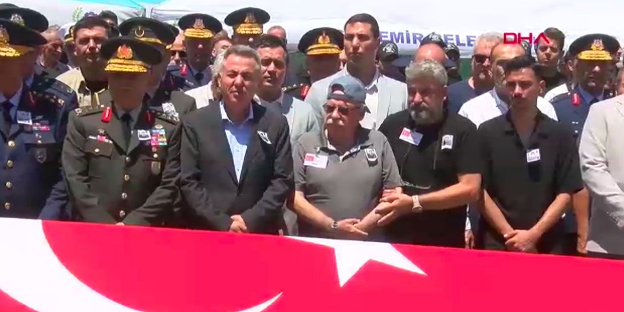 Hava Pilot Albay İsmail Haldun Maden toprağa verildi