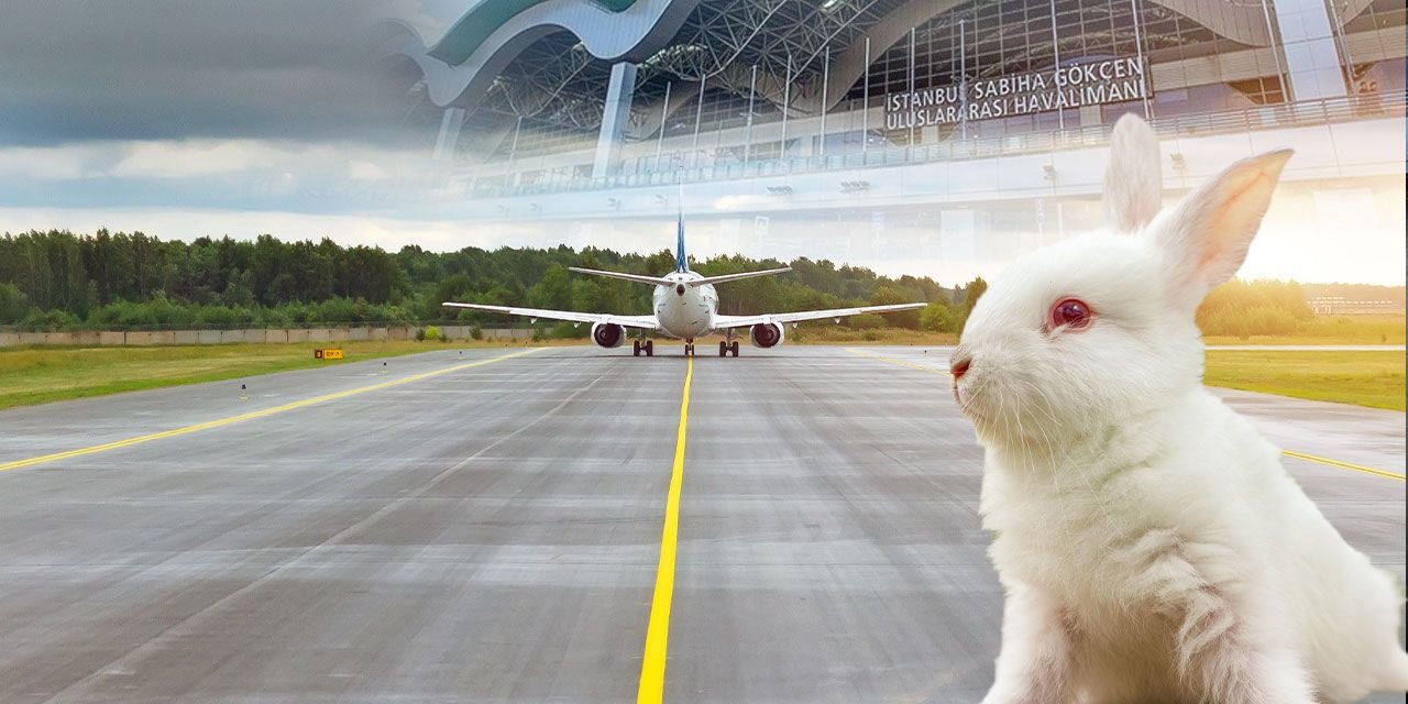 Havada tavşan paniği! Pilot hemen telsize sarıldı