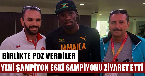 Dünya Şampiyonu Ramil Guliyev, Usain Bolt ile bir araya geldi