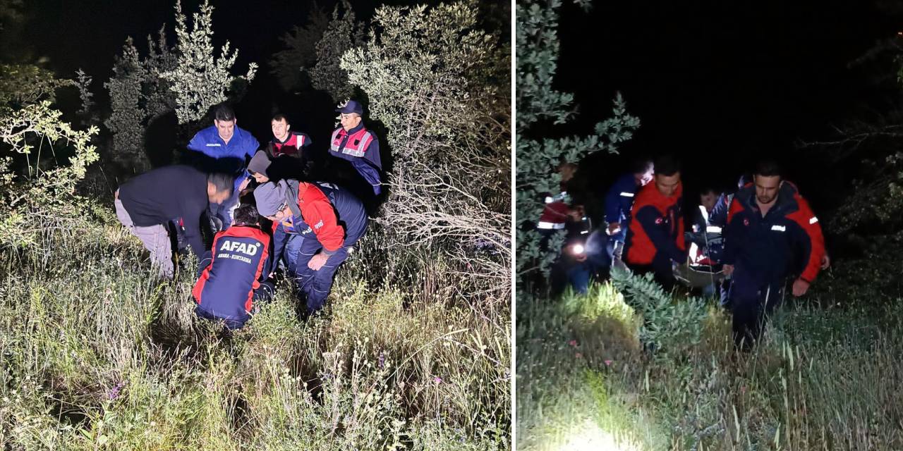 Kaybolan zihinsel engelli kadın termal dronla ormanda bulundu