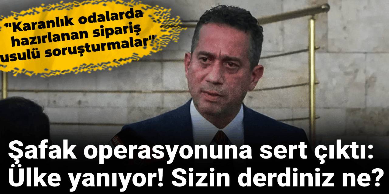 Başarır'dan İzmir'deki şafak operasyonuna tepki:  İzmir yanıyor, ülke yanıyor sizin derdiniz ne?