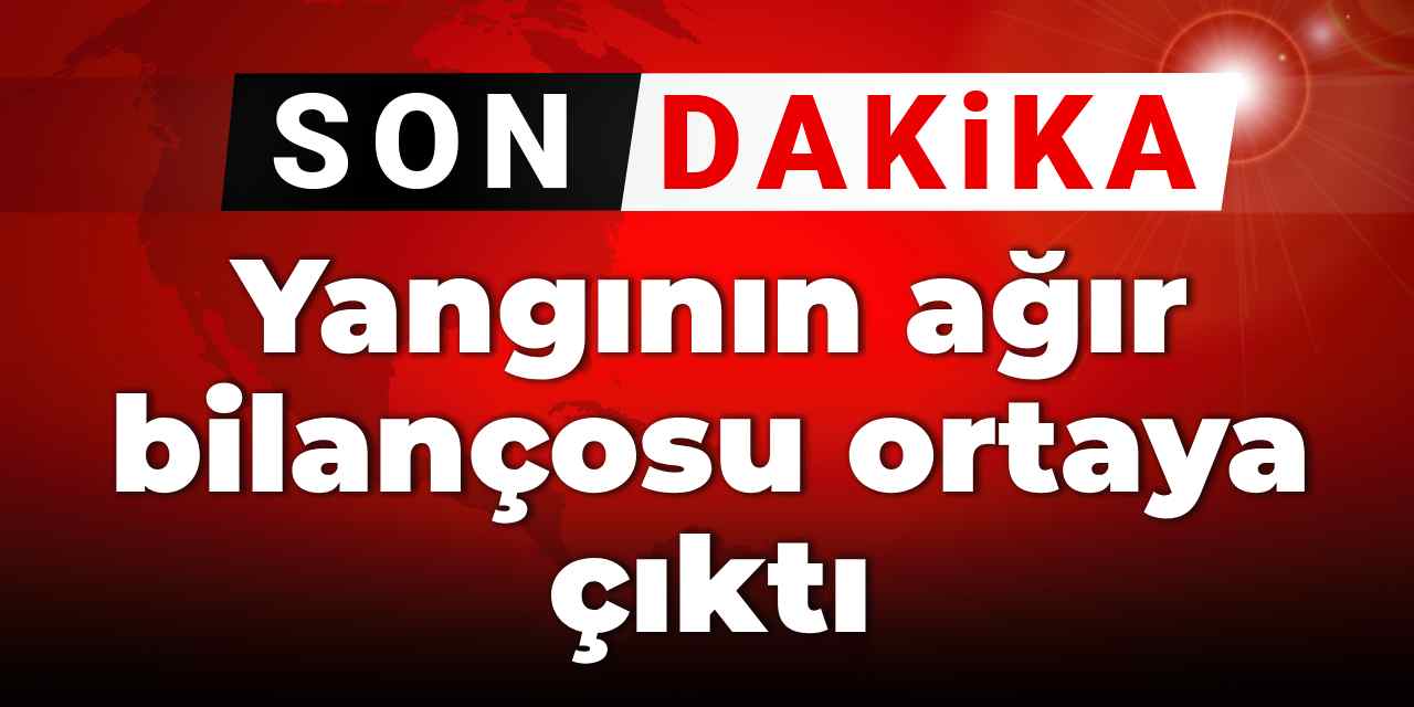 Son dakika | Yangının ağır bilançosu ortaya çıktı