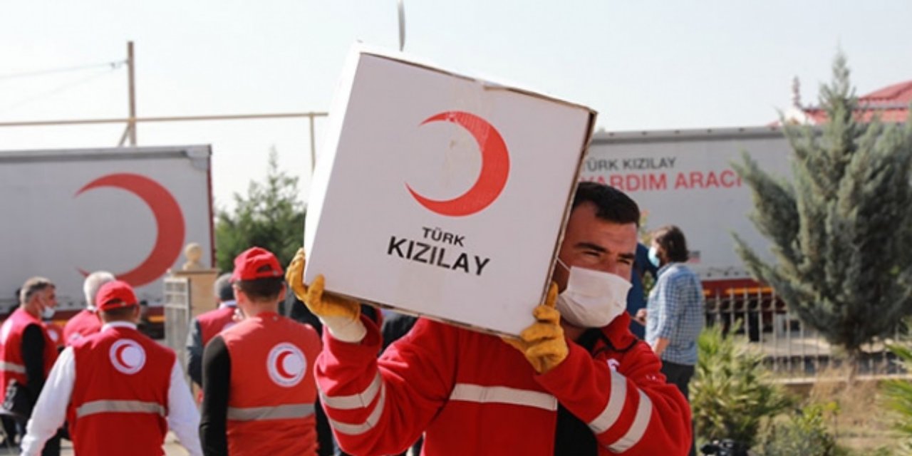 Türk Kızılayından  kumanya yardımı