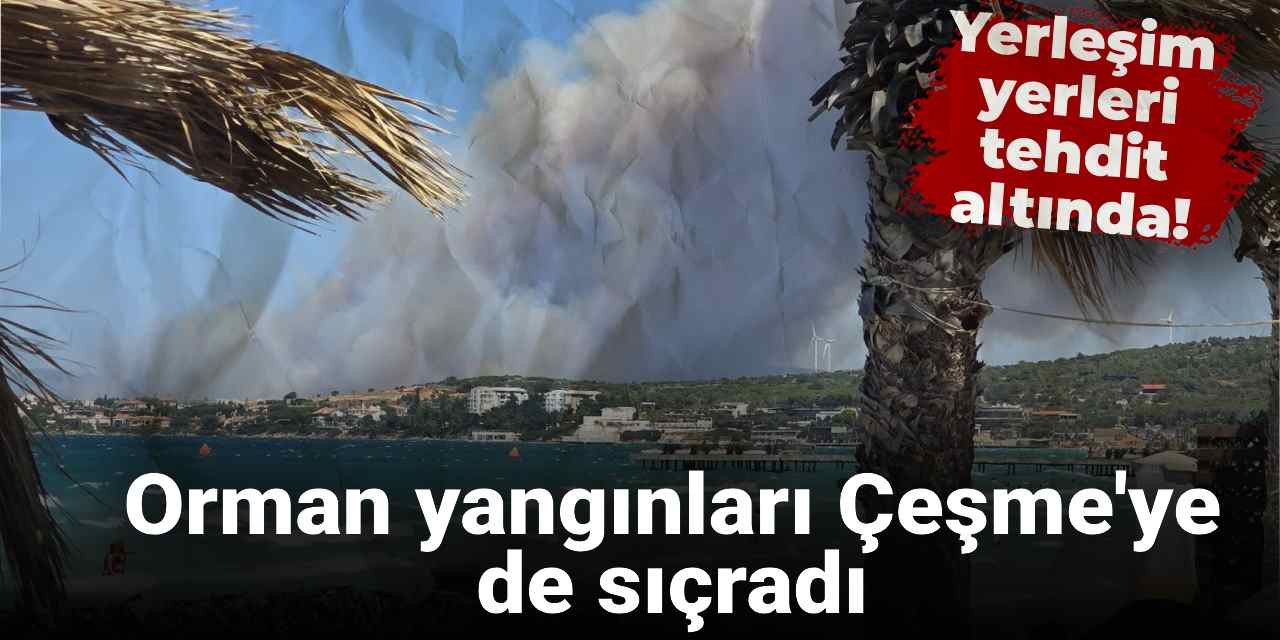 Orman yangını Çeşme'ye de sıçradı!