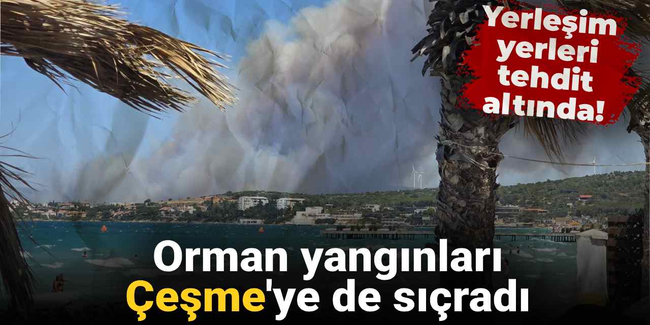 Orman yangını Çeşme'ye de sıçradı!