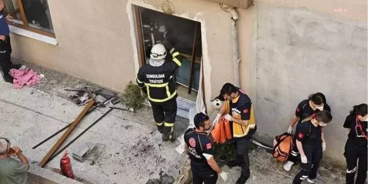 Zonguldak'ta apartmanda patlama!