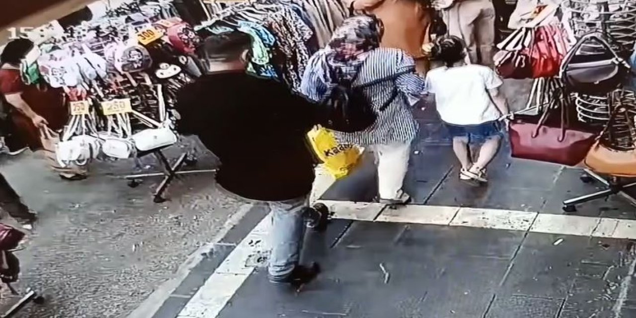 Kadının sırt çantasındaki 700 bin liralık altını saniyeler içinde çaldı