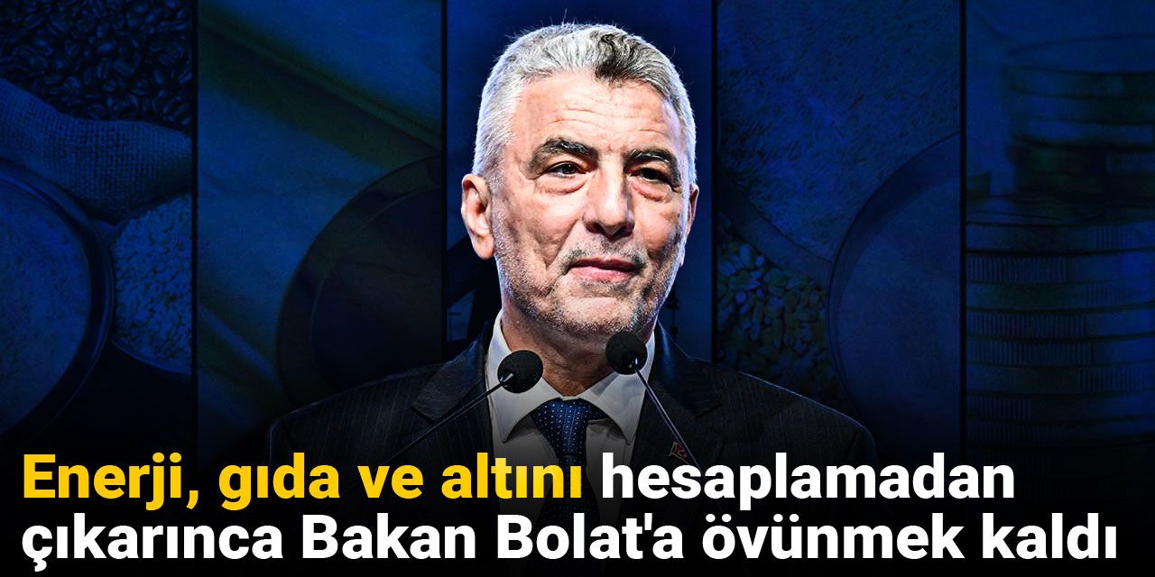 Enerji, gıda ve altını hesaplamadan çıkarınca Bakan Bolat'a övünmek kaldı