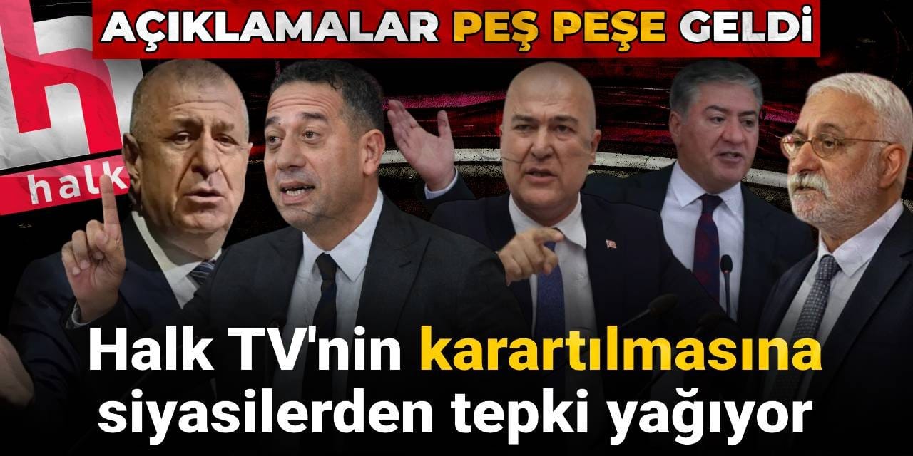 Halk TV'nin karartılmasına tepki yağıyor: Açıklamalar peş peşe geldi