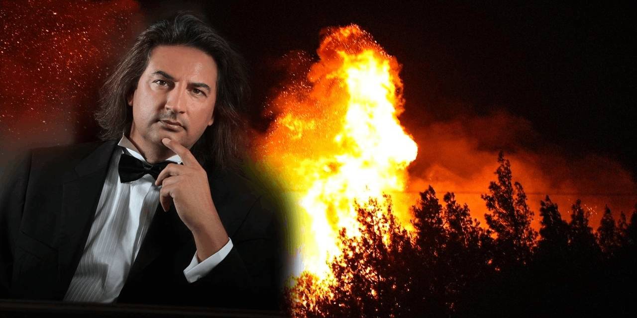 Ünlü şarkıcı Çelik, İzmir'de alevlerin ortasında!