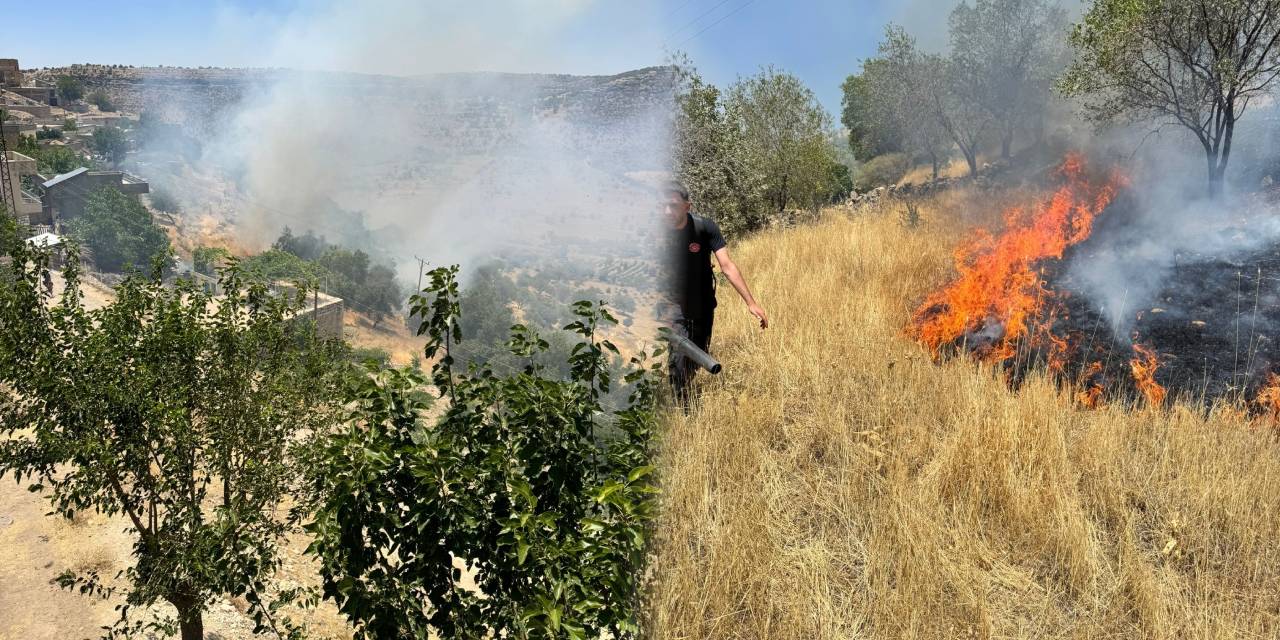 Mardin’de yangın! 3 saatte söndürüldü