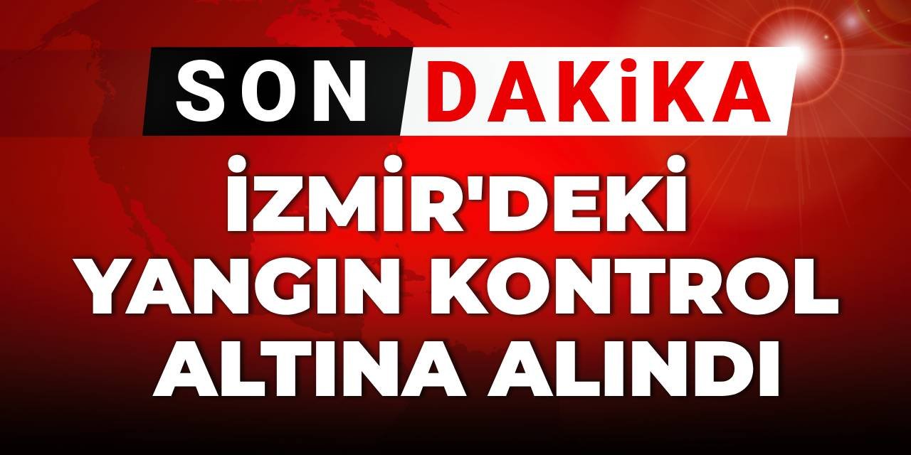 SON DAKİKA! İzmir'deki yangın kontrol altına alındı