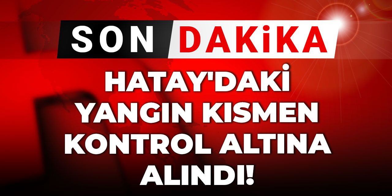 Son Dakika | Hatay'daki yangın kısmen kontrol altına alındı