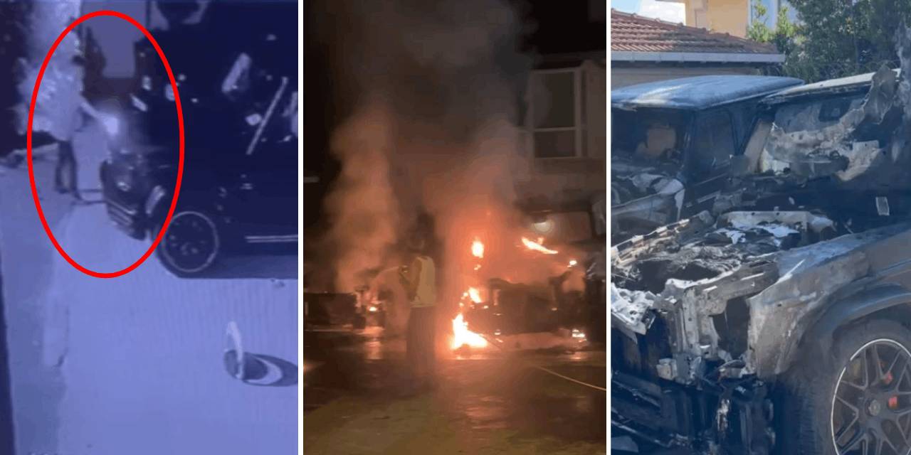 Sarıyer’de otomobillere benzinli saldırı: 30 milyonluk cipler kül oldu