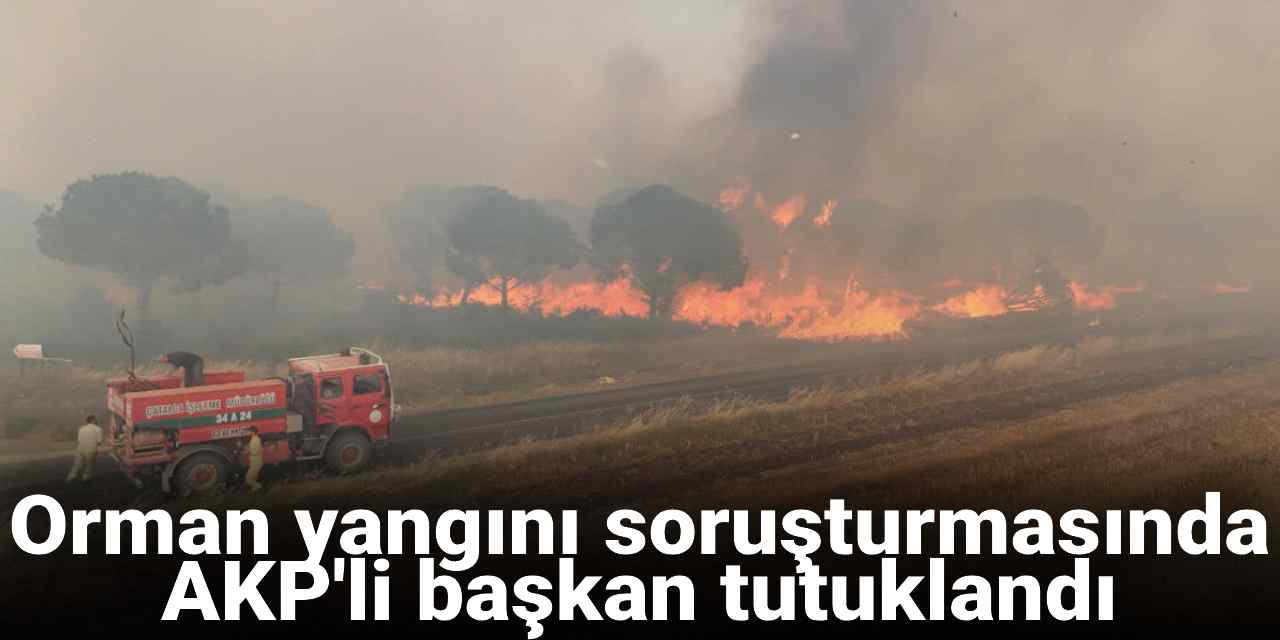 Silivri’deki orman yangını soruşturmasında AKP'li başkan tutuklandı