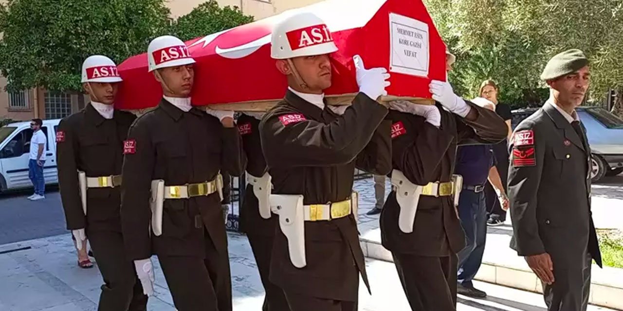 Kore gazisi son yolculuğuna uğurlandı