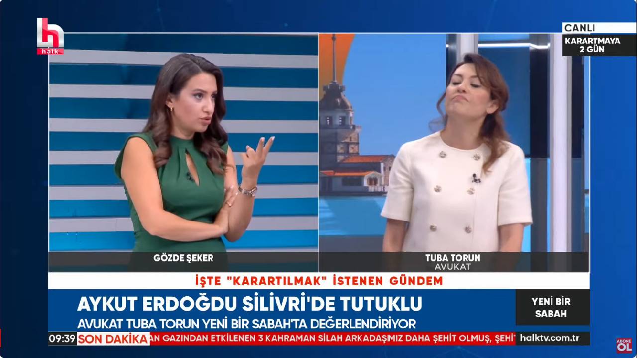 Aykut Erdoğdu'un eşi Tuba Torun: Gözaltı zulmün parçası haline geldi