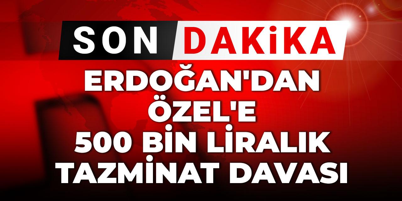 Son Dakika | Erdoğan'dan Özel'e 500 bin liralık tazminat davası