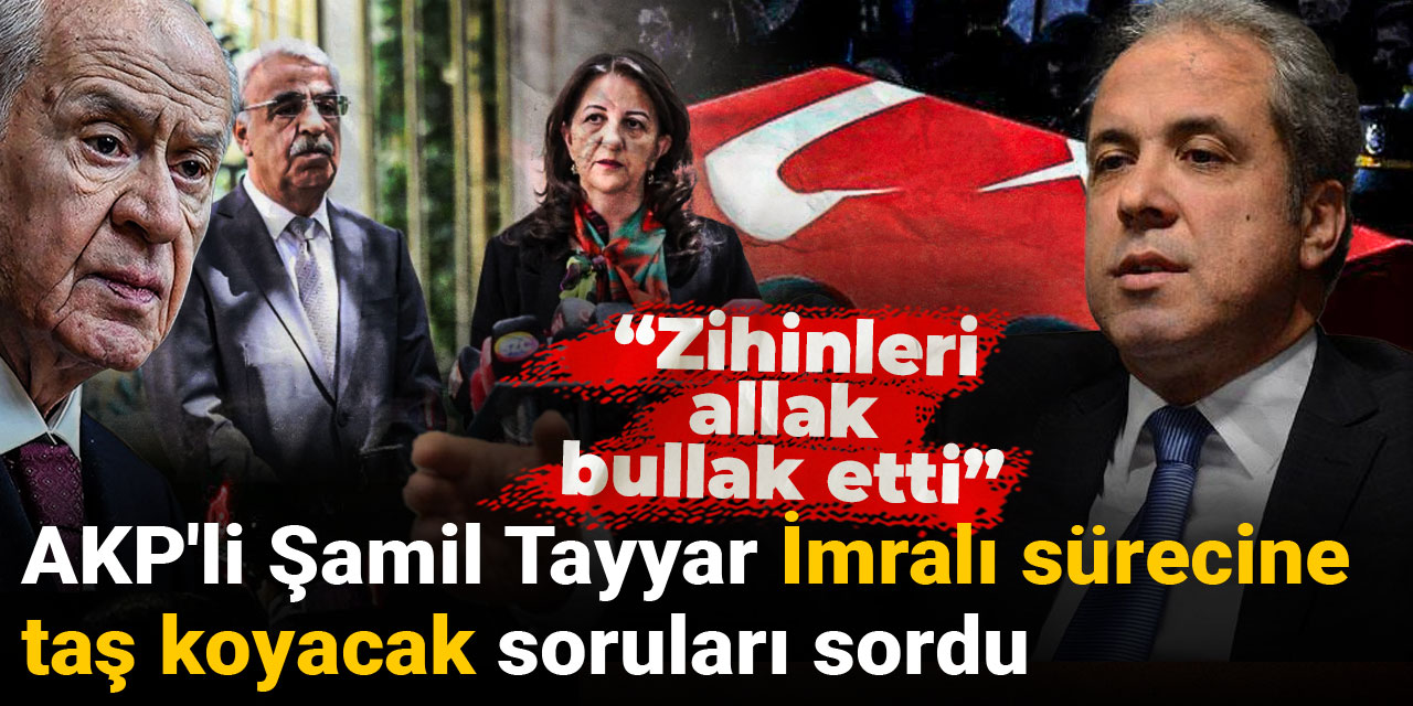 AKP'li Şamil Tayyar İmralı sürecine taş koyacak soruları sordu: Zihinleri allak bullak etti