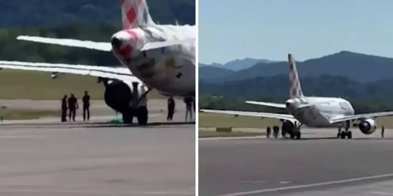 Havalimanında dehşet anları! Uçağın motoruna kapılarak can verdi