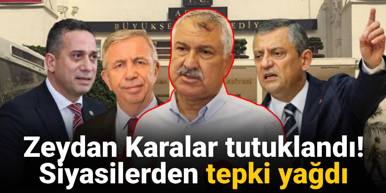 Zeydan Karalar tutuklandı: Siyasilerden tepki yağdı