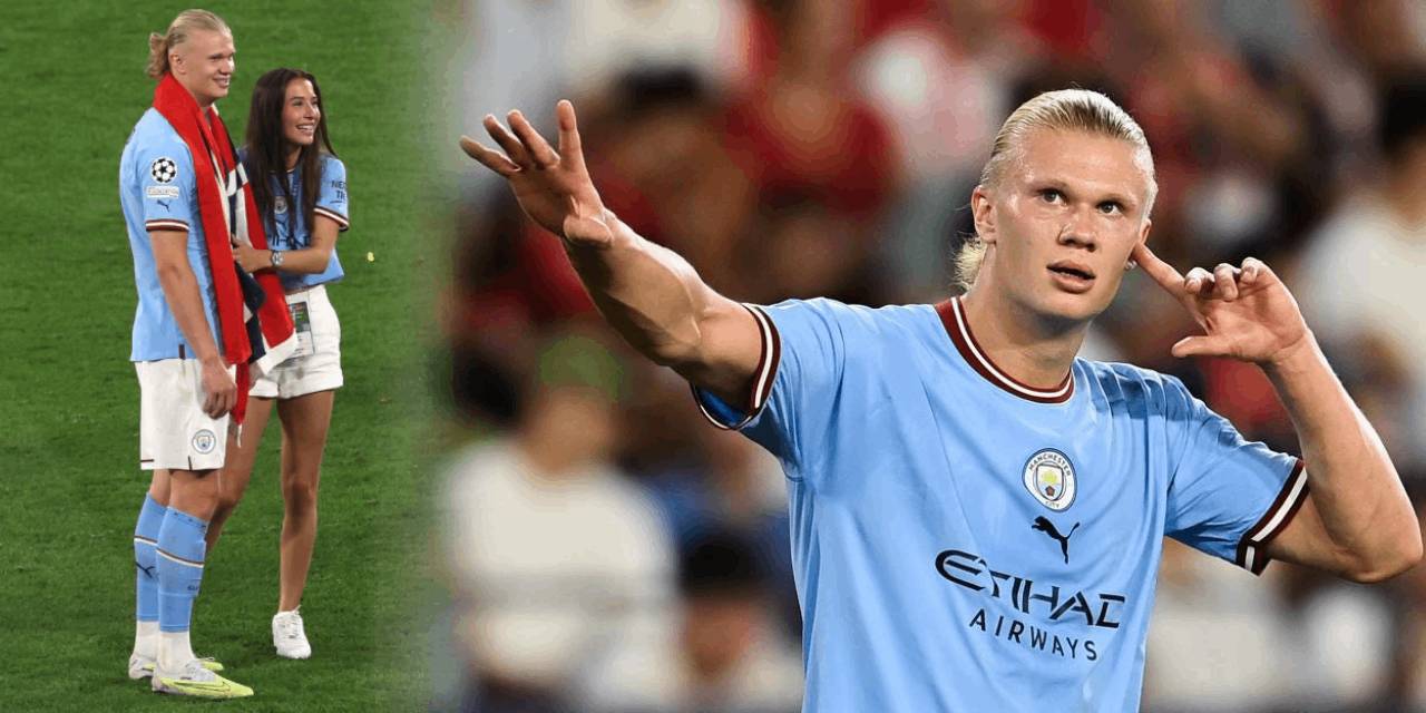 Kupaları kaçırdı, kalbini kaçırmadı! Haaland ve sevgilisi objektiflere takıldı