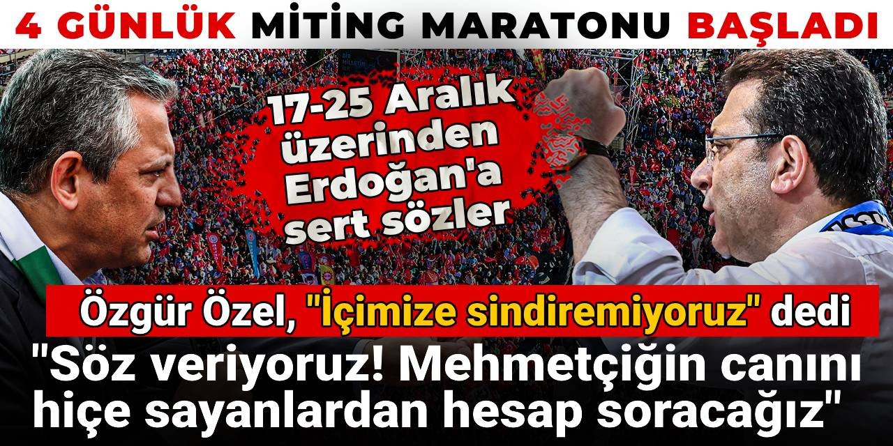 4 günlük miting maratonuna başladı: On binler bu kez Sancaktepe'de  meydanlarda