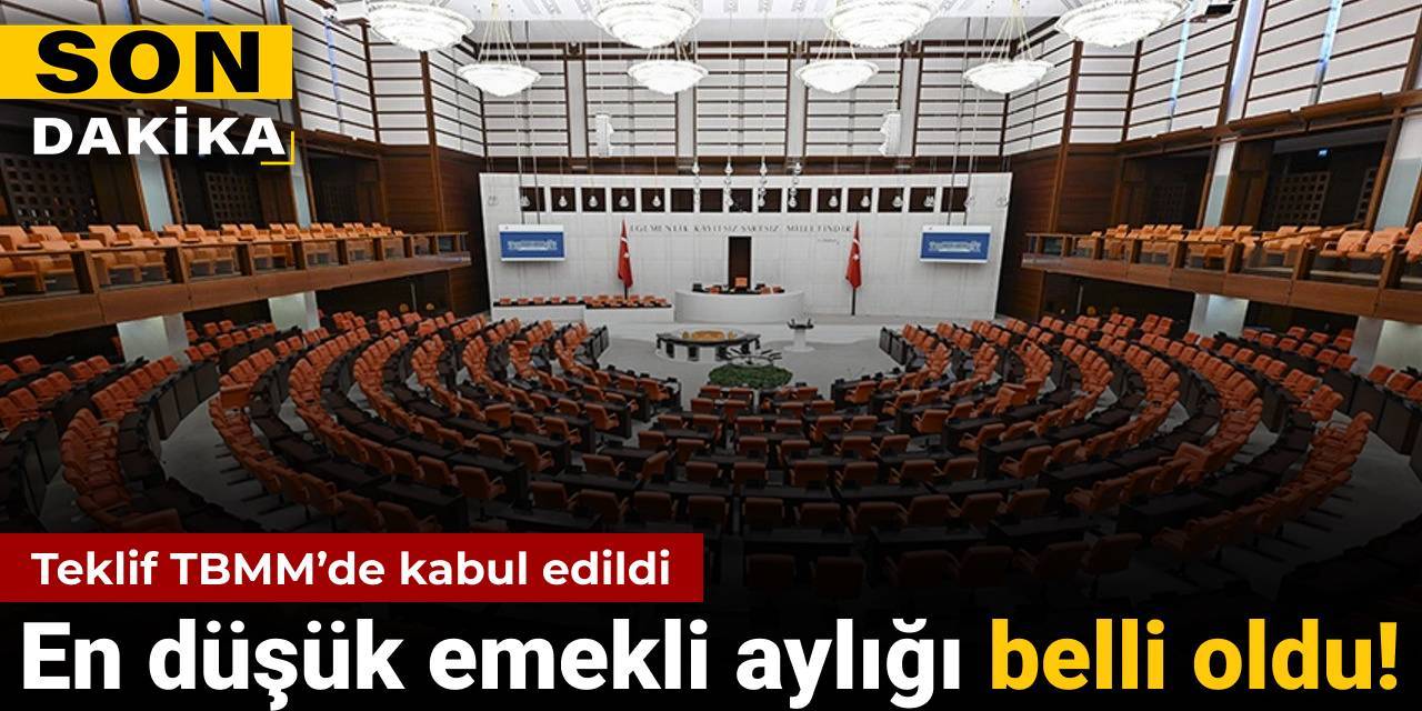 Son dakika | En düşük emekli aylığı düzenlemesi TBMM'de kabul edildi