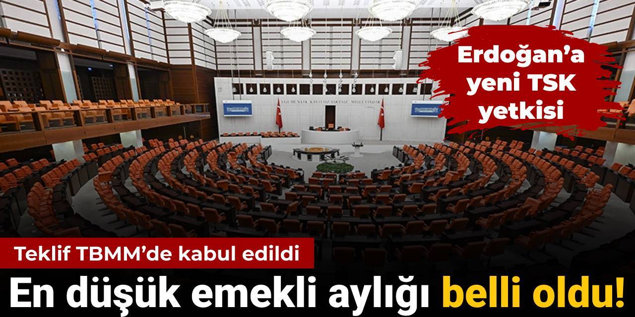 Son dakika | En düşük emekli aylığı düzenlemesi TBMM'de kabul edildi