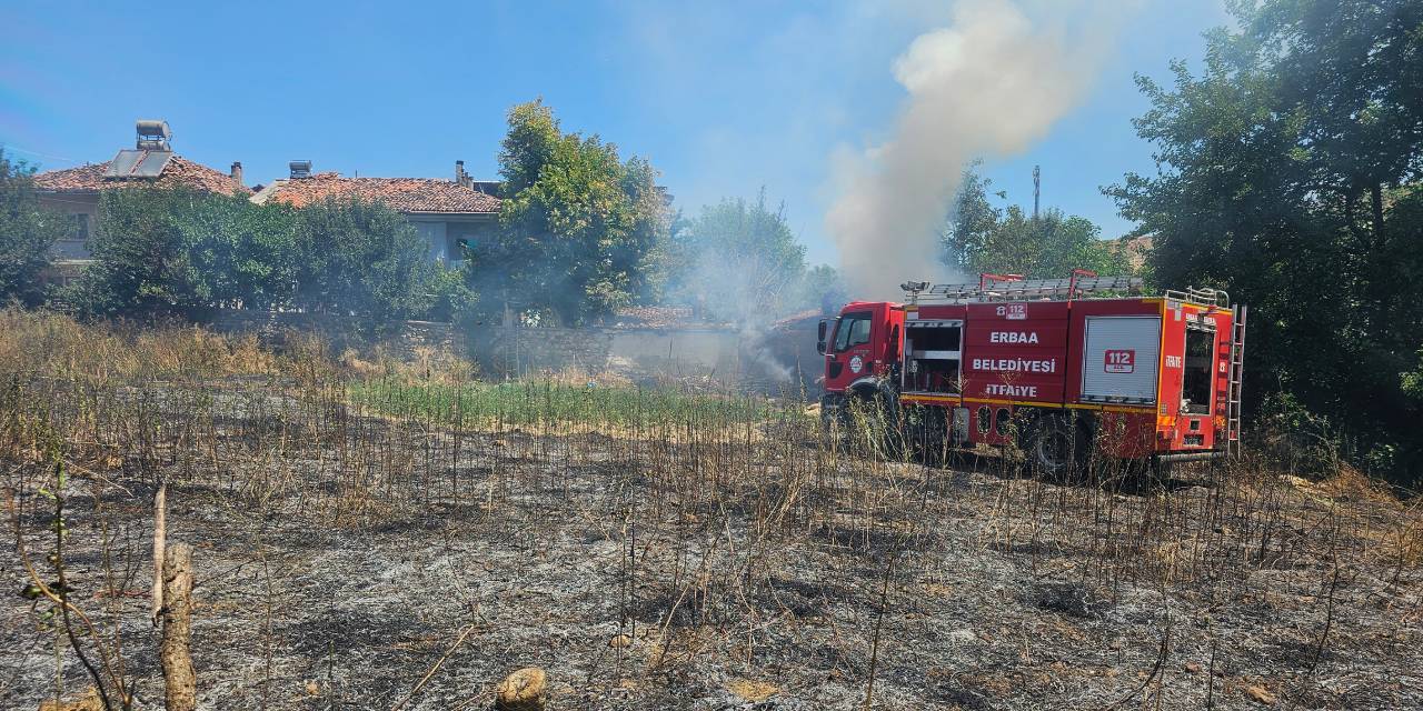 Tarladaki otları temizlemek isterken başkasını evinden ediyordu!