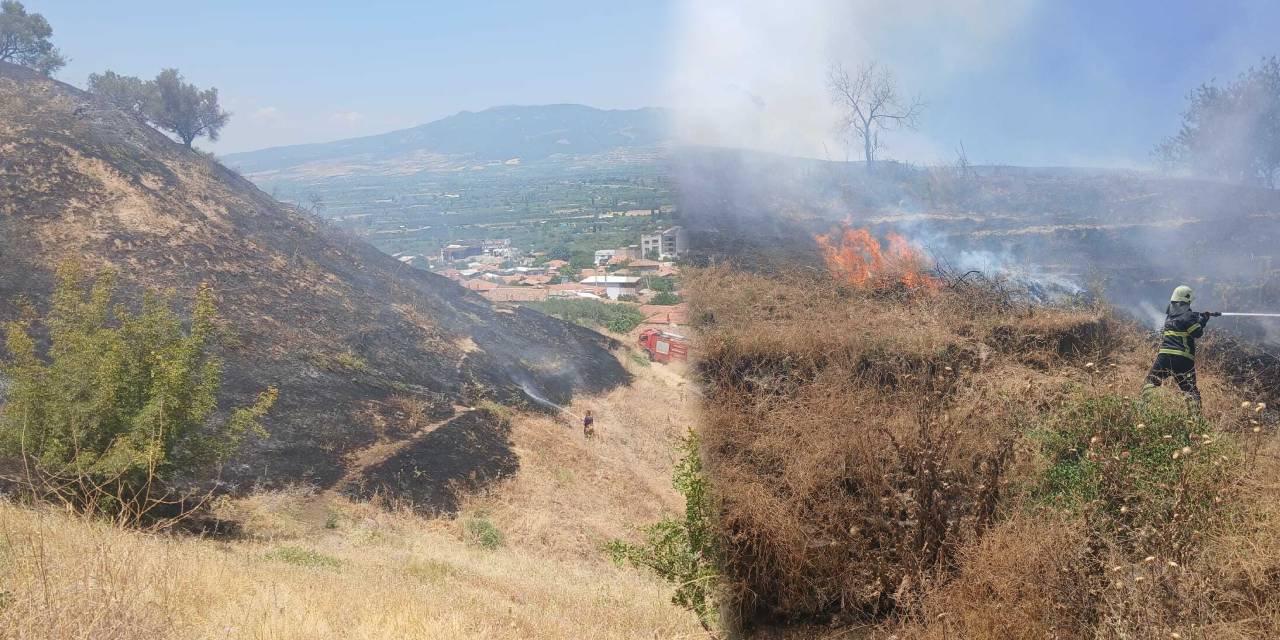Hızlı müdahale hem ormanı hem de evleri alevlerden kurtardı!