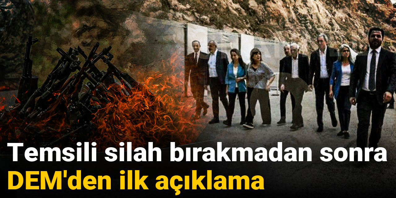 Son dakika | Temsili silah bırakmadan sonra DEM'den ilk açıklama