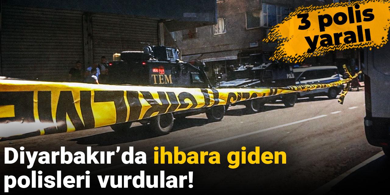 Diyarbakır’da ihbara giden polisleri vurdular! 3 polis yaralı