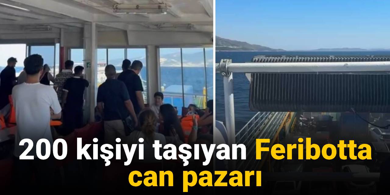 Marmara Adası açıklarında feribotta yangın çıktı