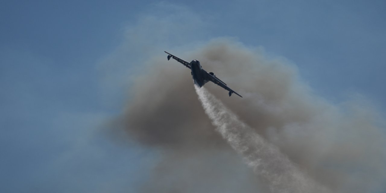 OGM: Urla'da orman yangını için çalışmalar devam ediyor